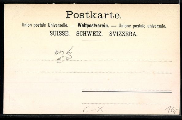 Ansichtskarten: Litho Arth-Goldau, Bahnhof, Rigi-Station – Gebraucht aus Berlin von bartko-reher 1