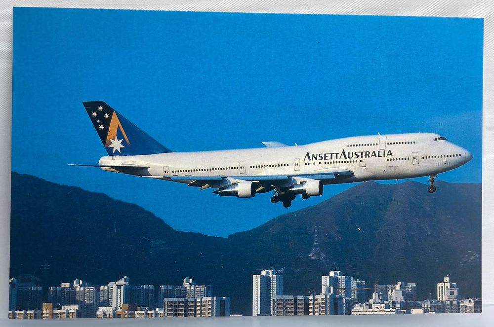Postcard Boeing 747-312 Ansett Australia (Gebraucht) in Lugano für CHF ...