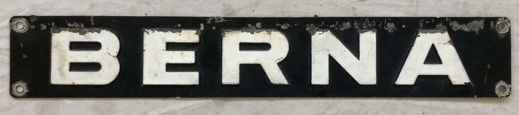 Ecriteaux: Originales Berna - LKW - Heckschild - Oldtimer - Blech – D'occasion à Schaffhausen par durruti
