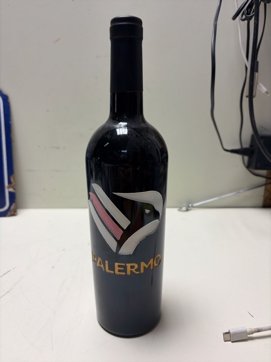 Wein: Flasche Palermo Wein Sammlerstück oder Deko – Gebraucht aus Künten von Schnaepplihuus