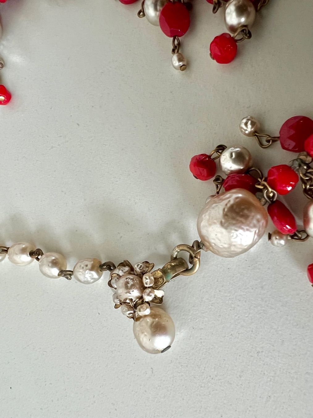 Colliers: Pilgrim Statement Kette Glasperlen Rot Silber 60 cm – D'occasion à Ruswil par artbyhand 7