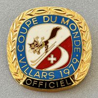 insigne Coupe du Monde de ski Villars 1979