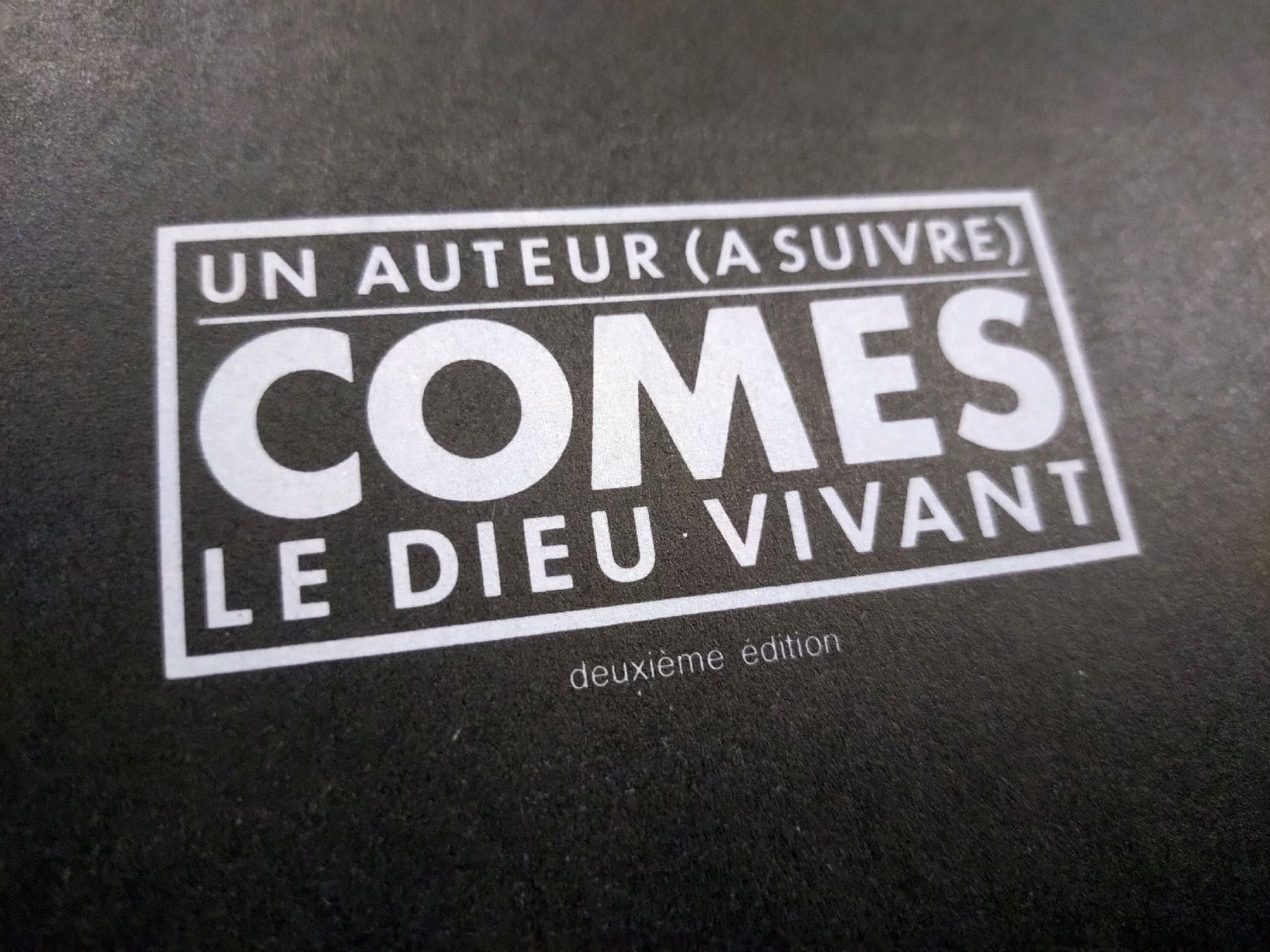 Fumetti: BD Comès - Le Dieu Vivant -  – Usato da Farvagny-le-Grand venduto da LaCaverne 2