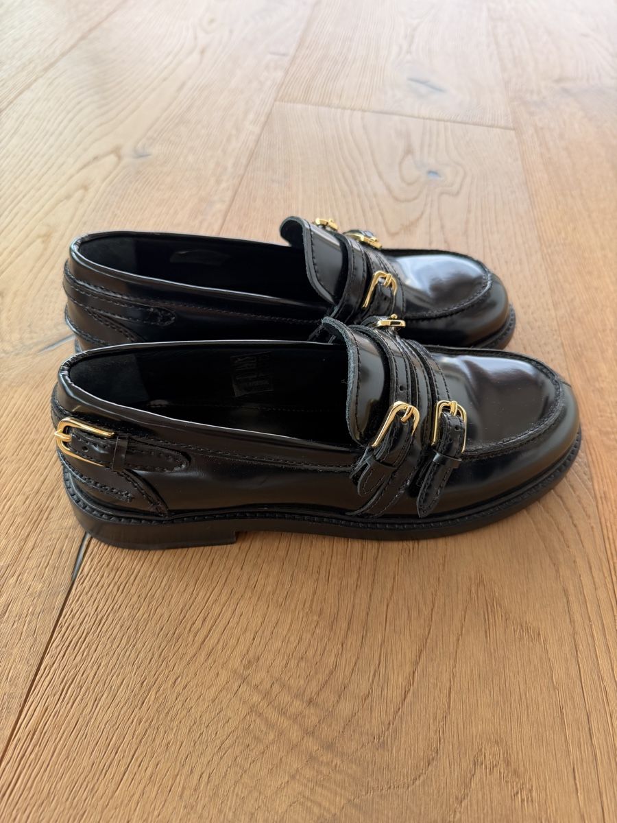 Sandro Scarpe da donna: Sandro Leder Loafer aus Glattleder Gr. 38 – Nuovo (secondo la descrizione) da Altendorf venduto da PiaLang 2