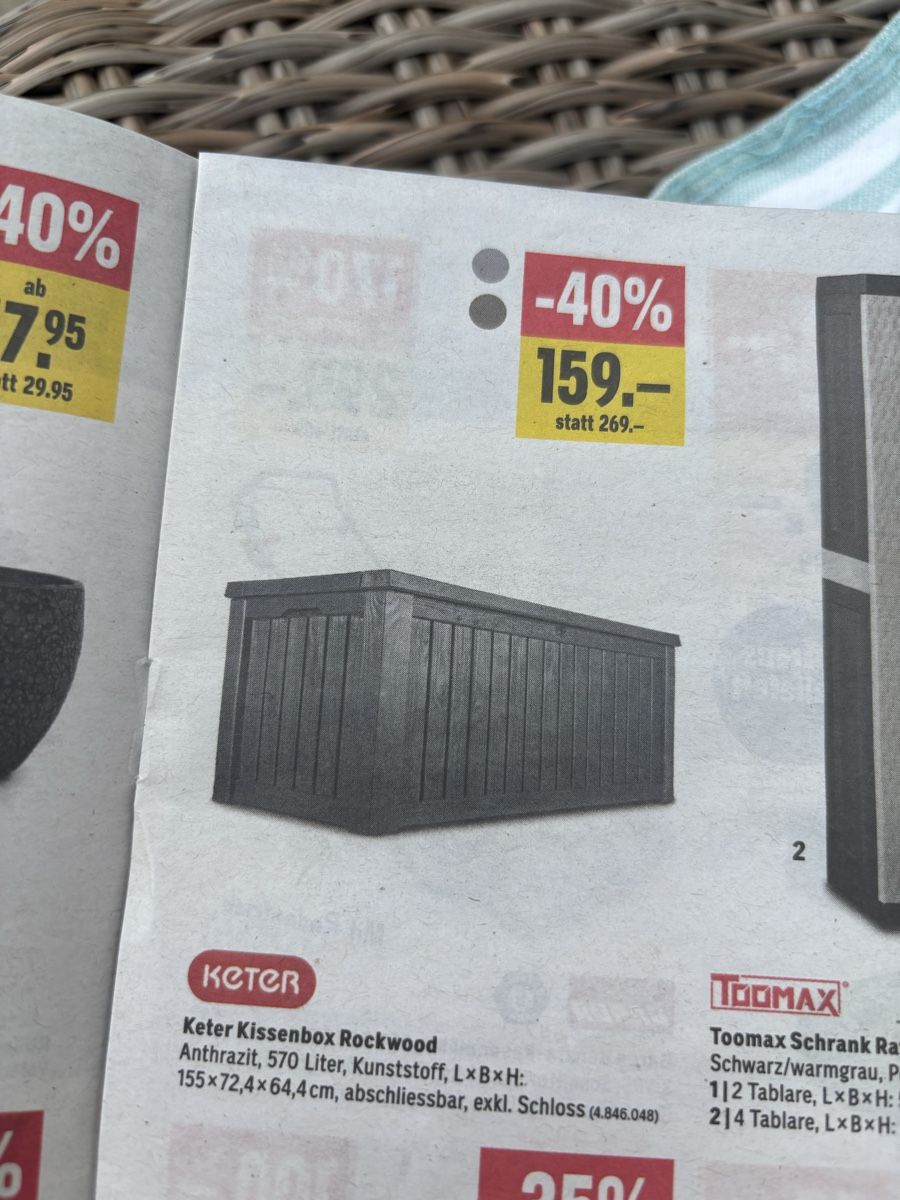 Keter Coffres de rangement: Kissenbox – D'occasion à Rümlang par myBMW 7