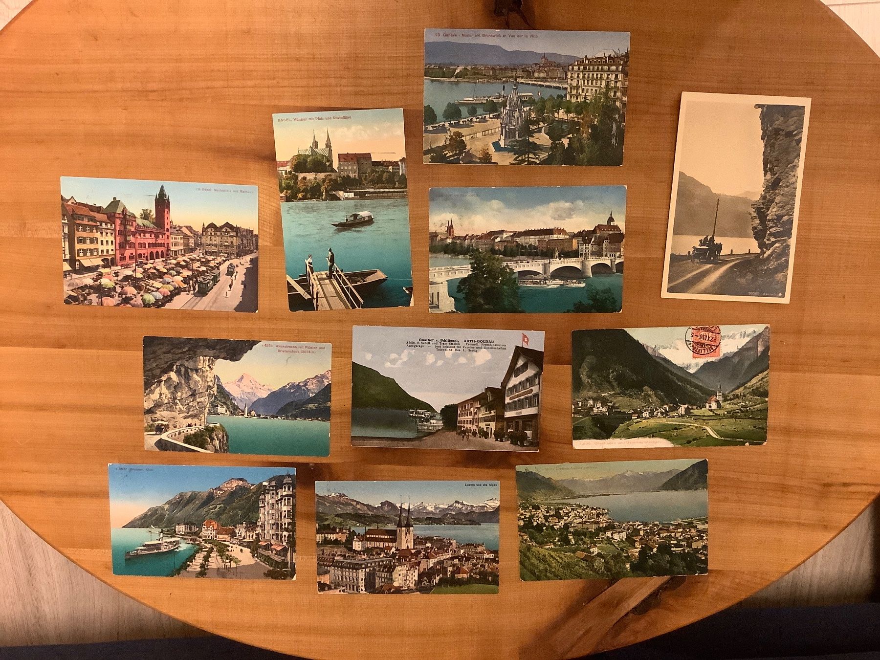 Cartoline postali: 11 gelaufene Ansichtskarten Schweiz 1906 - 1926 – Usato da St. Gallen venduto da herbrig2