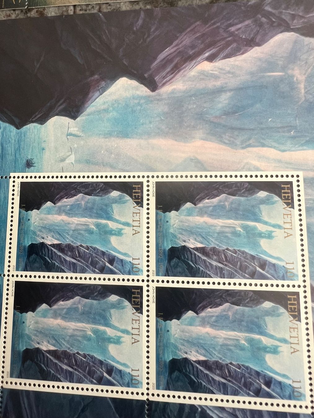 Tutti i francobolli: 4 Bogen zu 4 Briefmarken, Postfrisch. Frankaturware 17,60.- – Usato da Münchenbuchsee venduto da dani1113 3