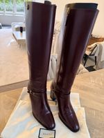 Gucci Stiefel Bordeaux / Bordeauxbraun Grösse 39