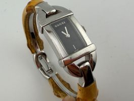 Belle vintage GUCCI pour femme bracelet en bambou