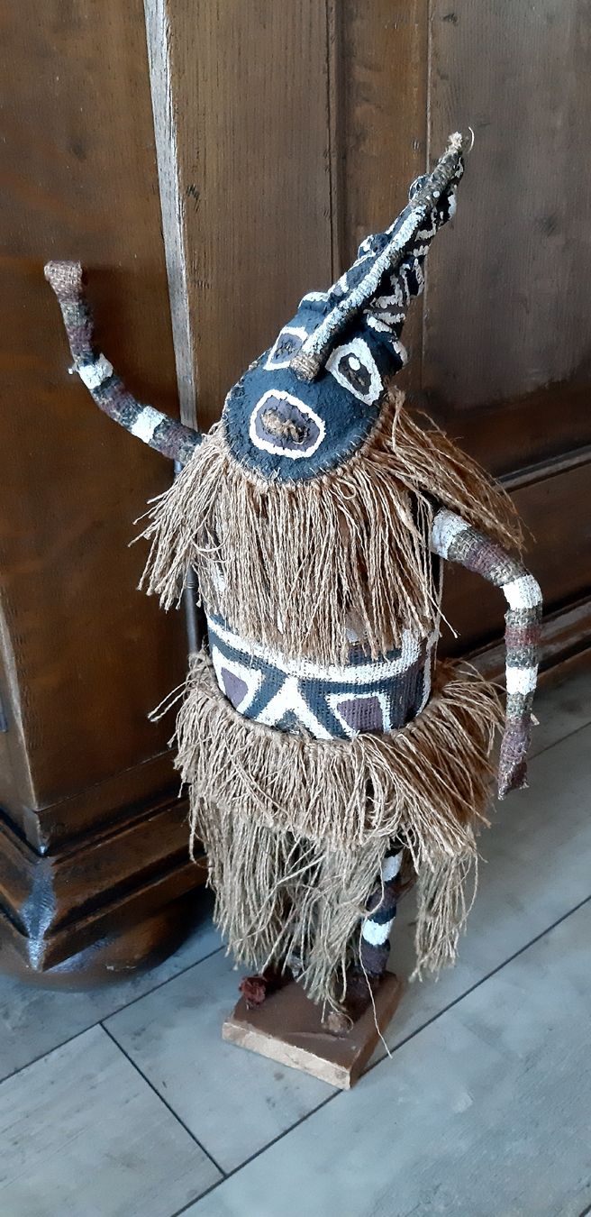 Statuette: Afrikanische Figur aus Gewebe  -  Stoff Figur – Usato da Tagelswangen venduto da BrigittaC01
