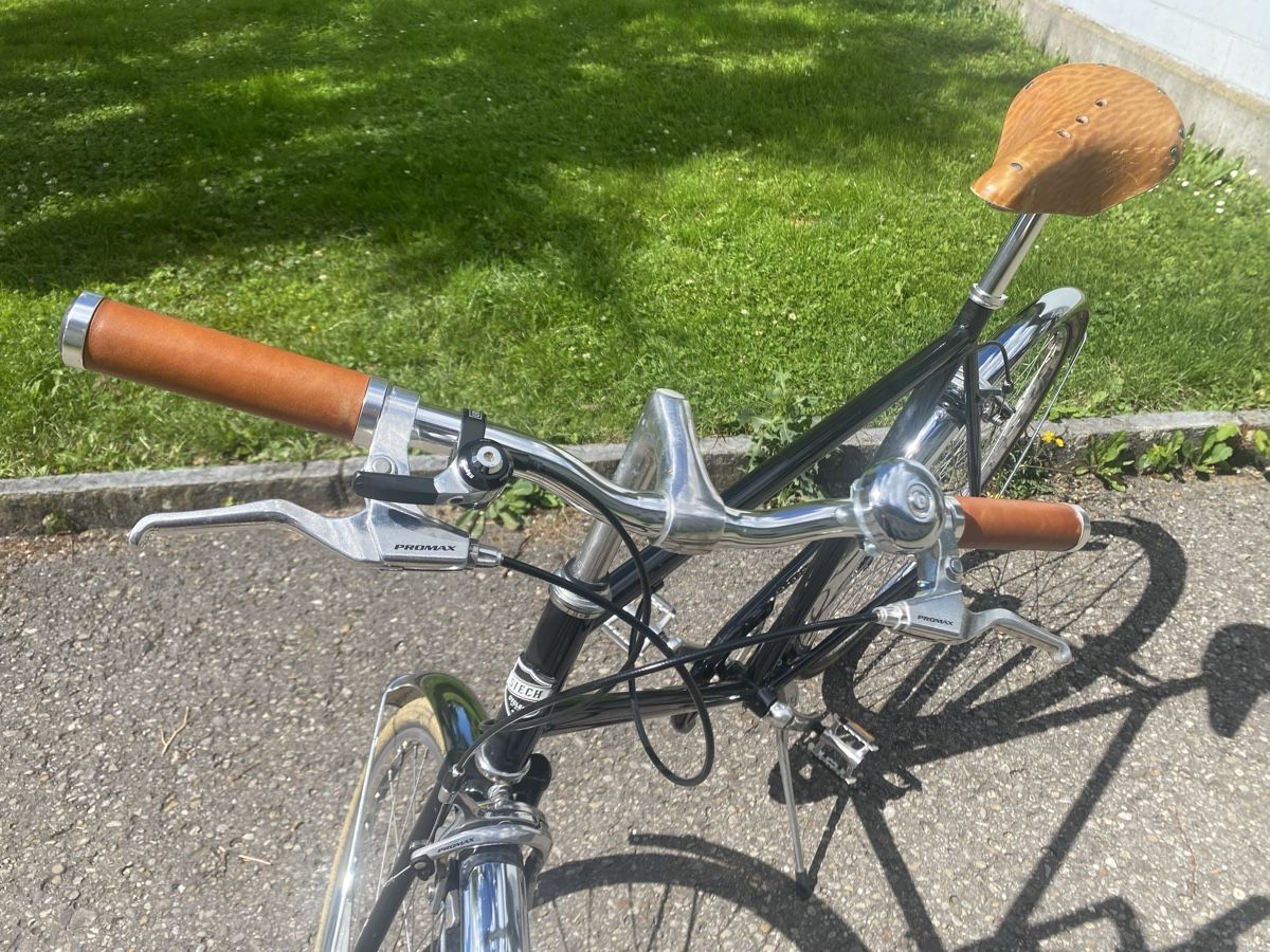 Siech Biciclette: Siech Cycles Velo schwarz mit Ledergriffe und Sattel – Usato da St. Gallen venduto da moo_vb6z 8