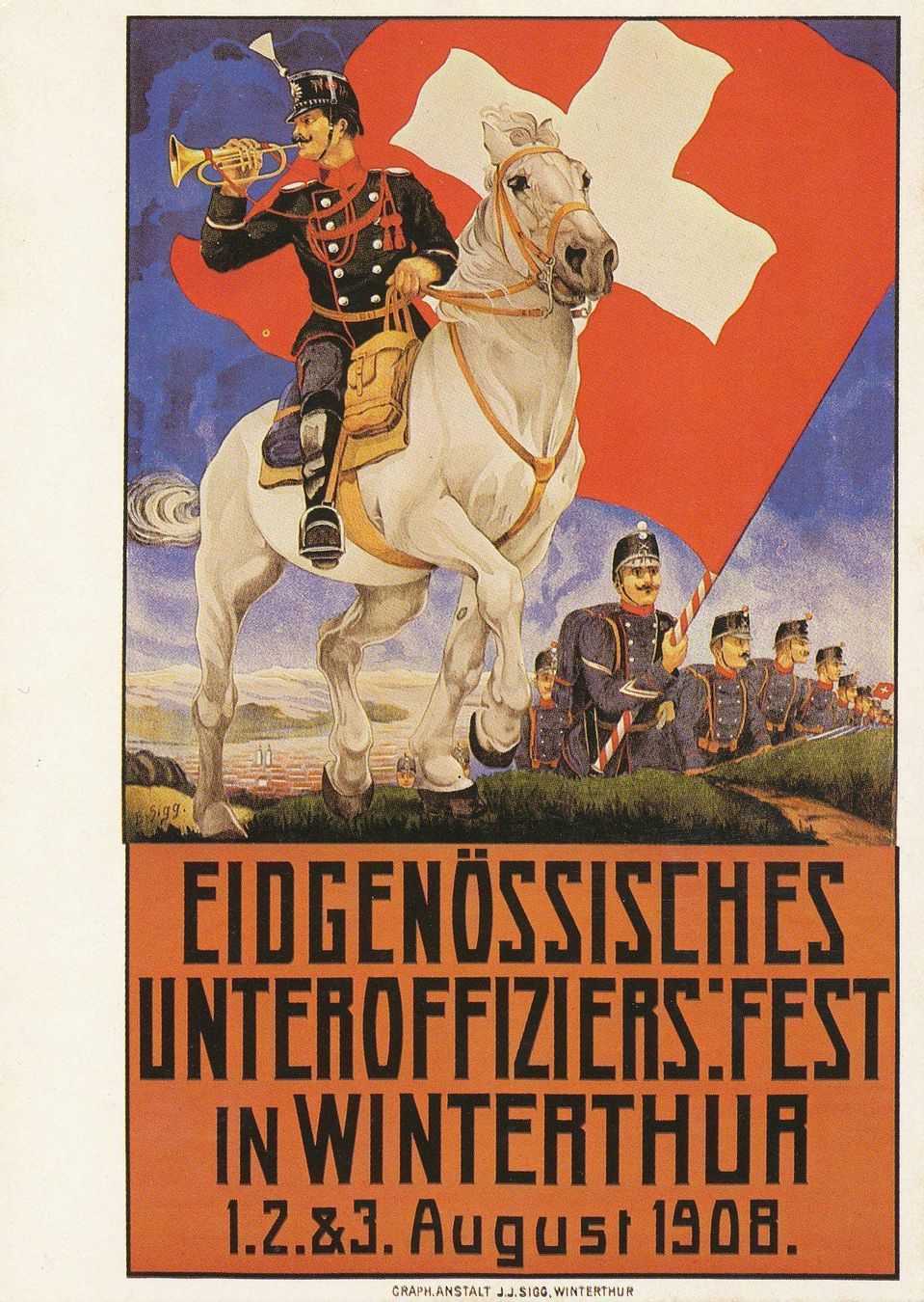 Cartoline postali: Ansichtskarte Repro Plakat 1908 Biregg Verlag – Nuovo e nell'imballaggio originale da Neuenegg venduto da muenzenweber-ch