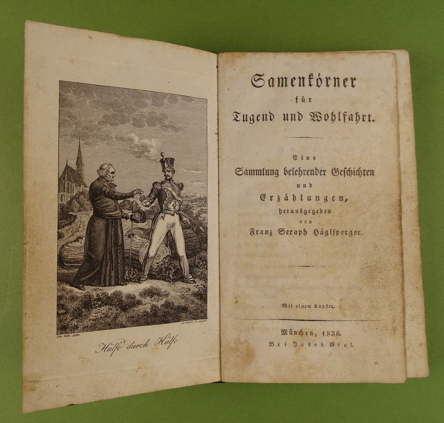 Libri: SAMENKÖRNER FÜR TUGEND, 1836 – Usato da Grüningen venduto da Kartensammler
