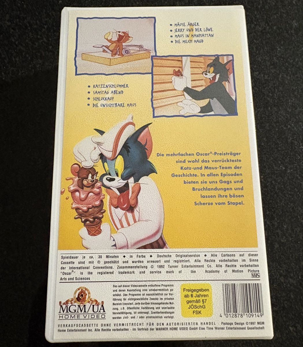 Alle VHS: VHS Tom and Jerry ab Fr. 1.-  – Gebraucht aus Perlen von S0nG0ku 1