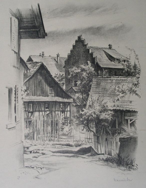 Otto Baumberger Lithographie monogr. dat. und sign. (Gebraucht) in ...