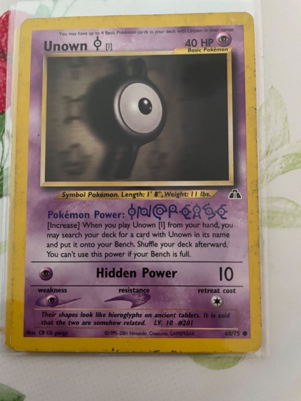 Pokémon Sammelbilder & Trading cards: Unown [I] – Gebraucht aus Stabio von