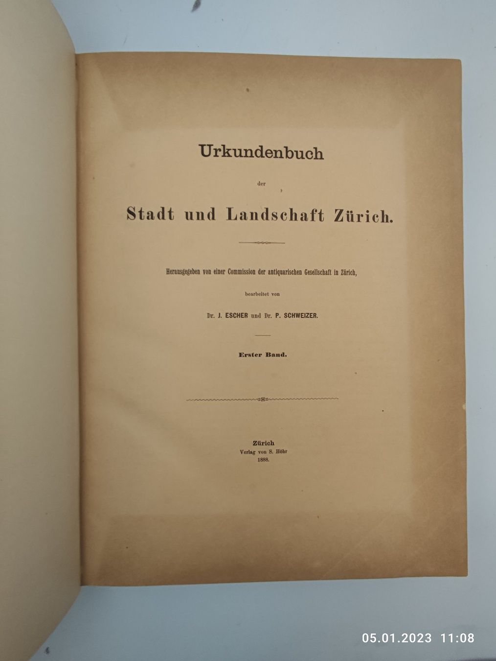 Libri: URKUNDENBUCH ZÜRICH – Usato da Goldach venduto da Gaip 5
