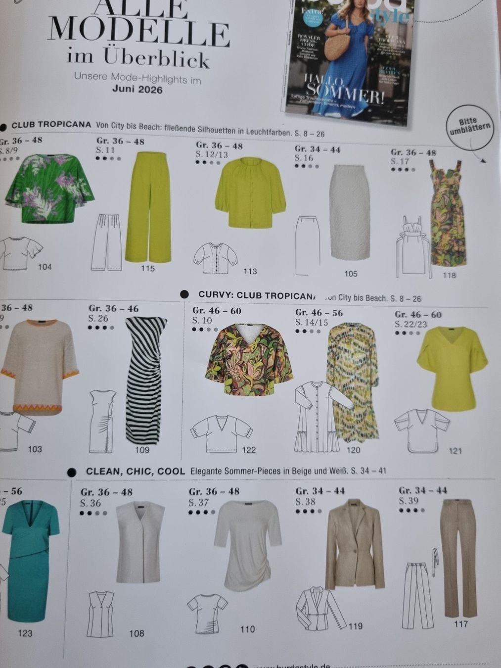 Riviste & Magazine: Burda Nähjournal, Schnittmuster, 6/26 – Nuovo e nell'imballaggio originale da Geroldswil venduto da Agapanthus22 5