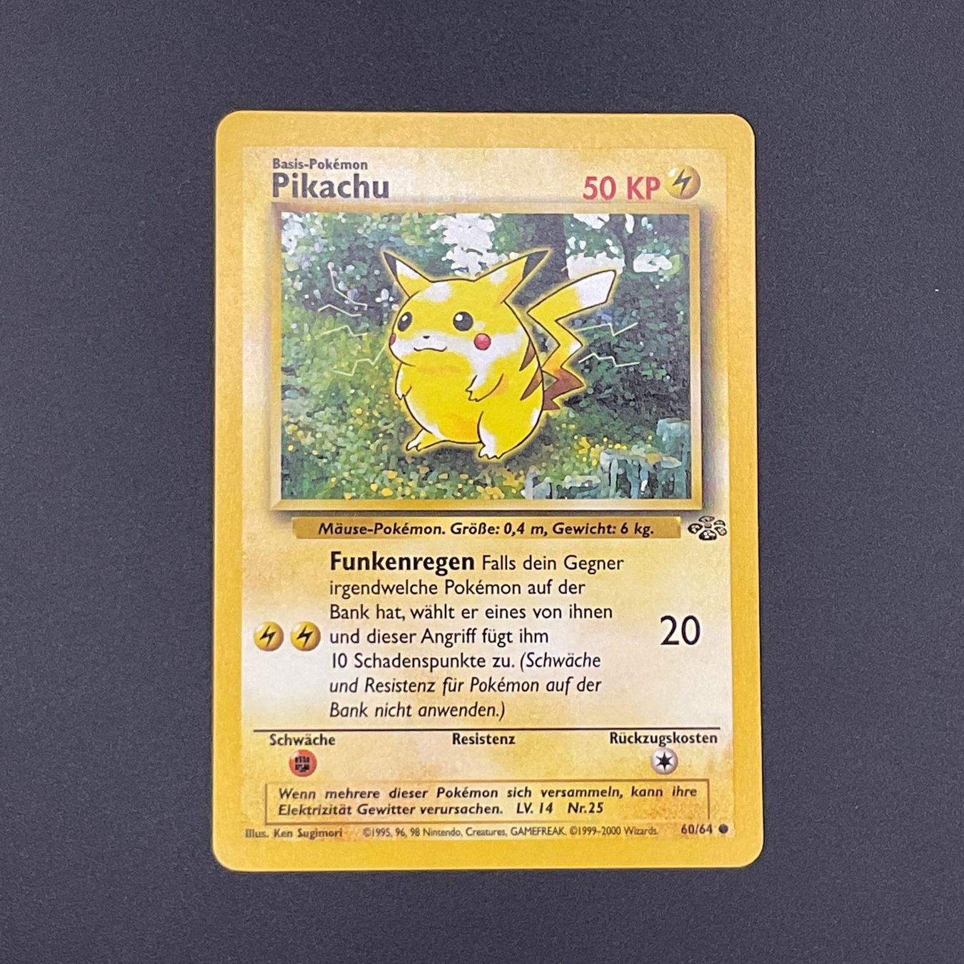 Pokémon Carte collezionabili: Pokémon Pikachu 60/64 Jungle DE Ab 1 -. – Usato da Niederuzwil venduto da NadineS75