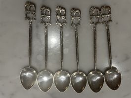 6 Vintage Kaffeelöffel Elefant