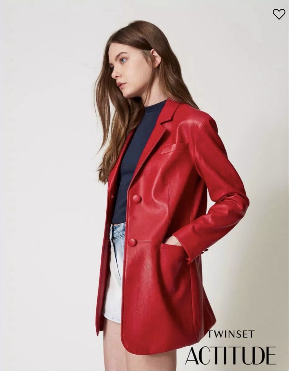 Twinset Giacche: Twinset faux-leather blazer size S – Nuovo (secondo la descrizione) da Geneve venduto da iri_dr5s