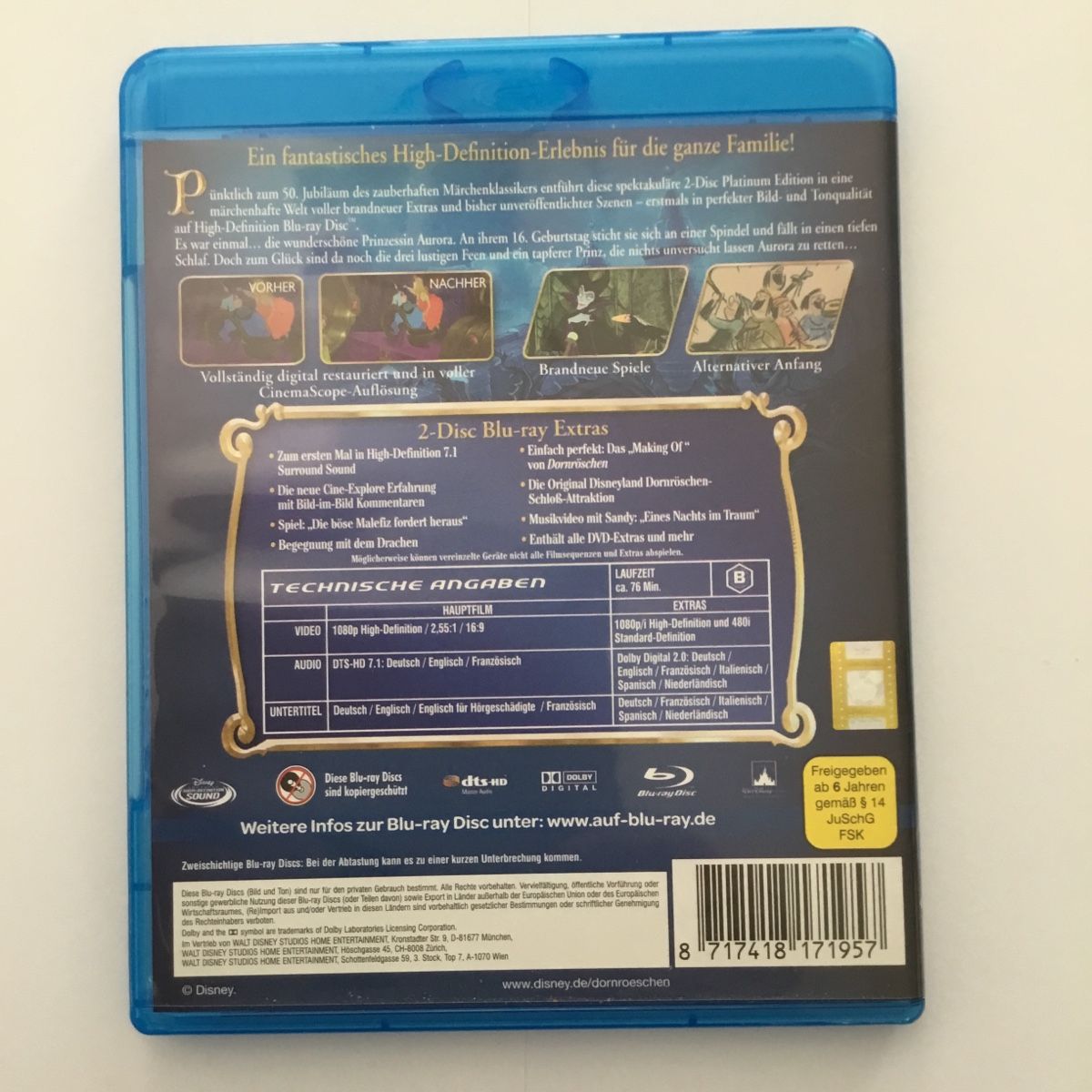 Tutti i DVDs: Dornröschen - Blu Ray - 2 Disc Neu Wertig – Nuovo (secondo la descrizione) da Blauen venduto da berlingo65 1