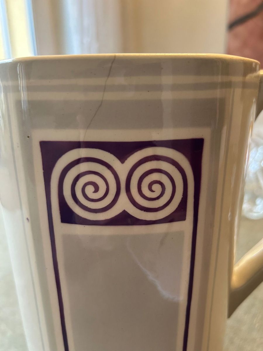 Caraffe: Vintage Ceramic Pitcher with Art Deco Design – Usato da Zürich venduto da Marvel07 1