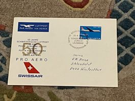 CH FDC  Swissair 1969