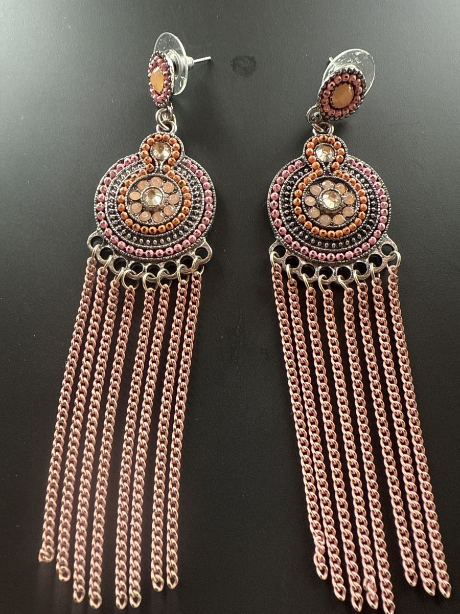 Ohrringe & -stecker: ✨ Boho-Chic-Ohrringe mit filigranen Ketten – Gebraucht aus Weiningen ZH von -Adenin-