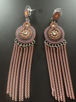 ✨ Boho-Chic-Ohrringe mit filigranen Ketten