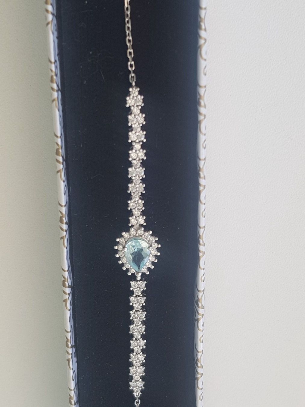 Bracciali & Braccialetti: Silber Armband mit Aquamarin Edelsteine – Nuovo (secondo la descrizione) da Wolhusen venduto da toni079 2