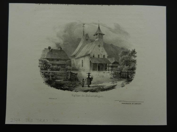 Stiche: Eglis de Scherzlingen Lithographie Engelmann – Gebraucht aus Risch von Antikfee