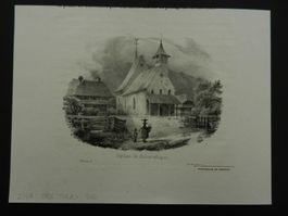 Eglis de Scherzlingen Lithographie Engelmann
