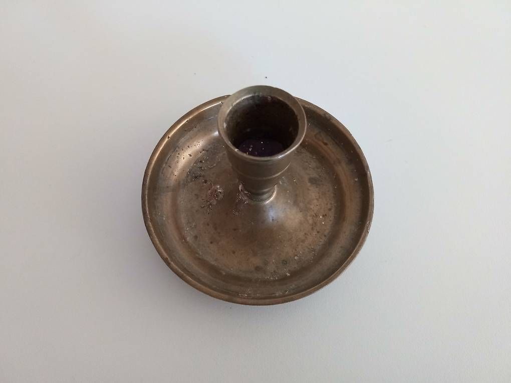 Portacandele: Kerzenhalter massiv Messing – Usato da Giswil venduto da Anubis20 2