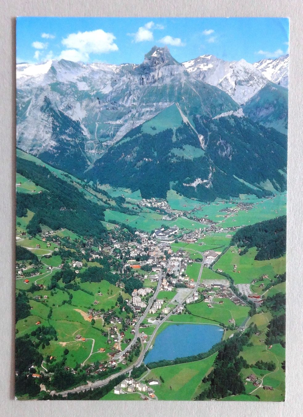 Cartoline postali: Engelberg, Blick gegen Hahnen – Usato da Fétigny venduto da Billy2miny