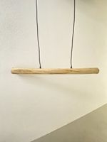 LED Hängeleuchte Holz natur 800mm neu
