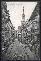 St. Gallen, Strasse Schmidgasse mit Pass