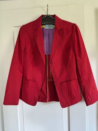 Etro roter Baumwollblazer, IT 40 / EU 34–36