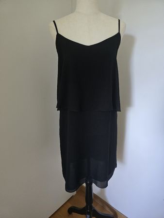 Motivi Trägerkleid Gr. XS – Schwarz Chiffon Layered 