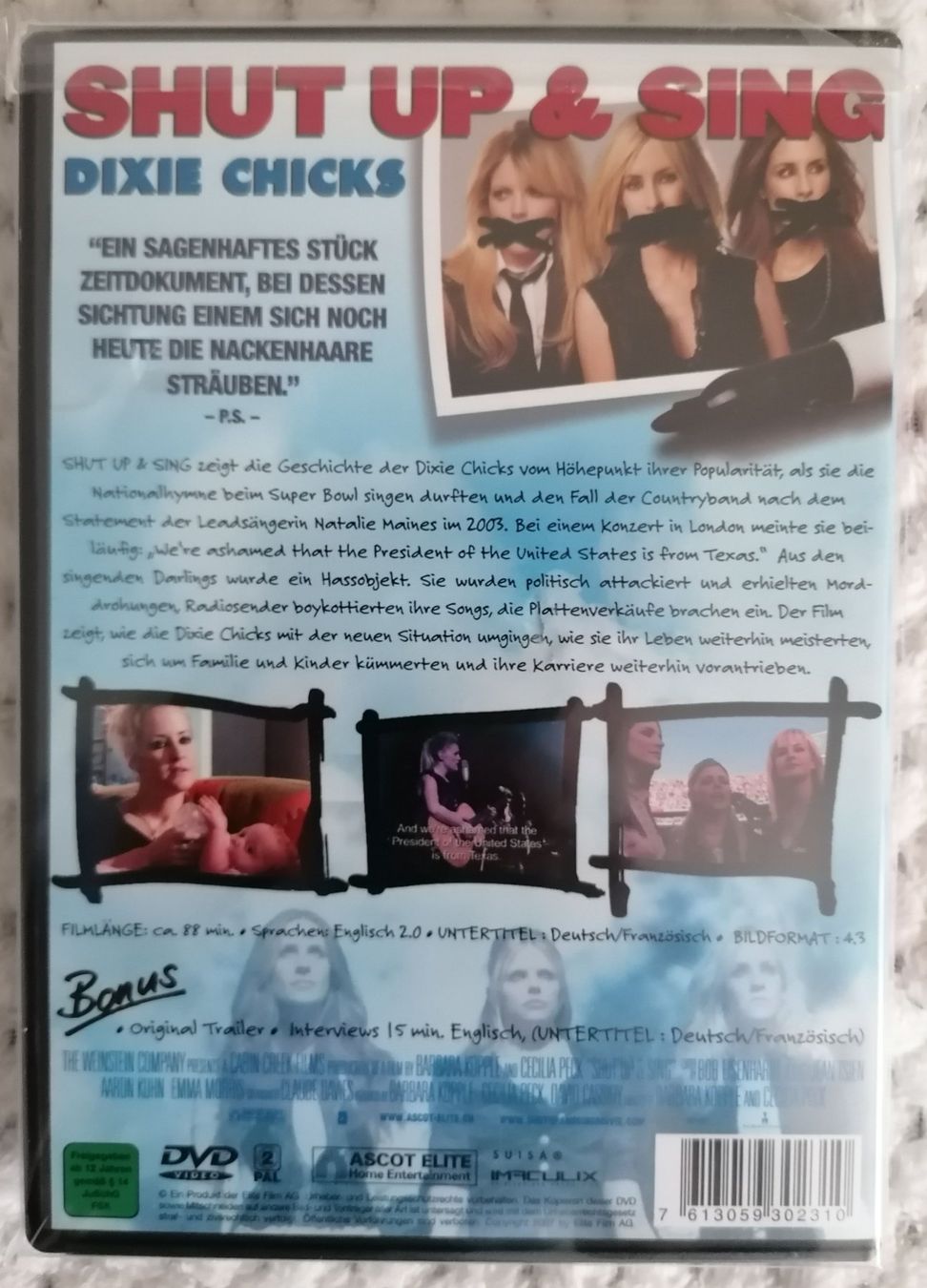Alle DVDs: Dixie Chicks - Shut up & sing - DVD – Gebraucht aus Oberurnen von mackrokodile 1