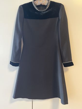 Sandro Kleid, schwarz, Gr. 36, mit Strass - Top Zustand!