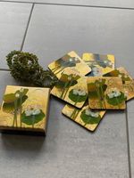 Edles Vintage Set: 6 Untersetzer und 6 Serviettenringe
