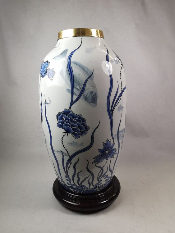 Vase peint à la main Pillar, haut. 24 cm | Westwing