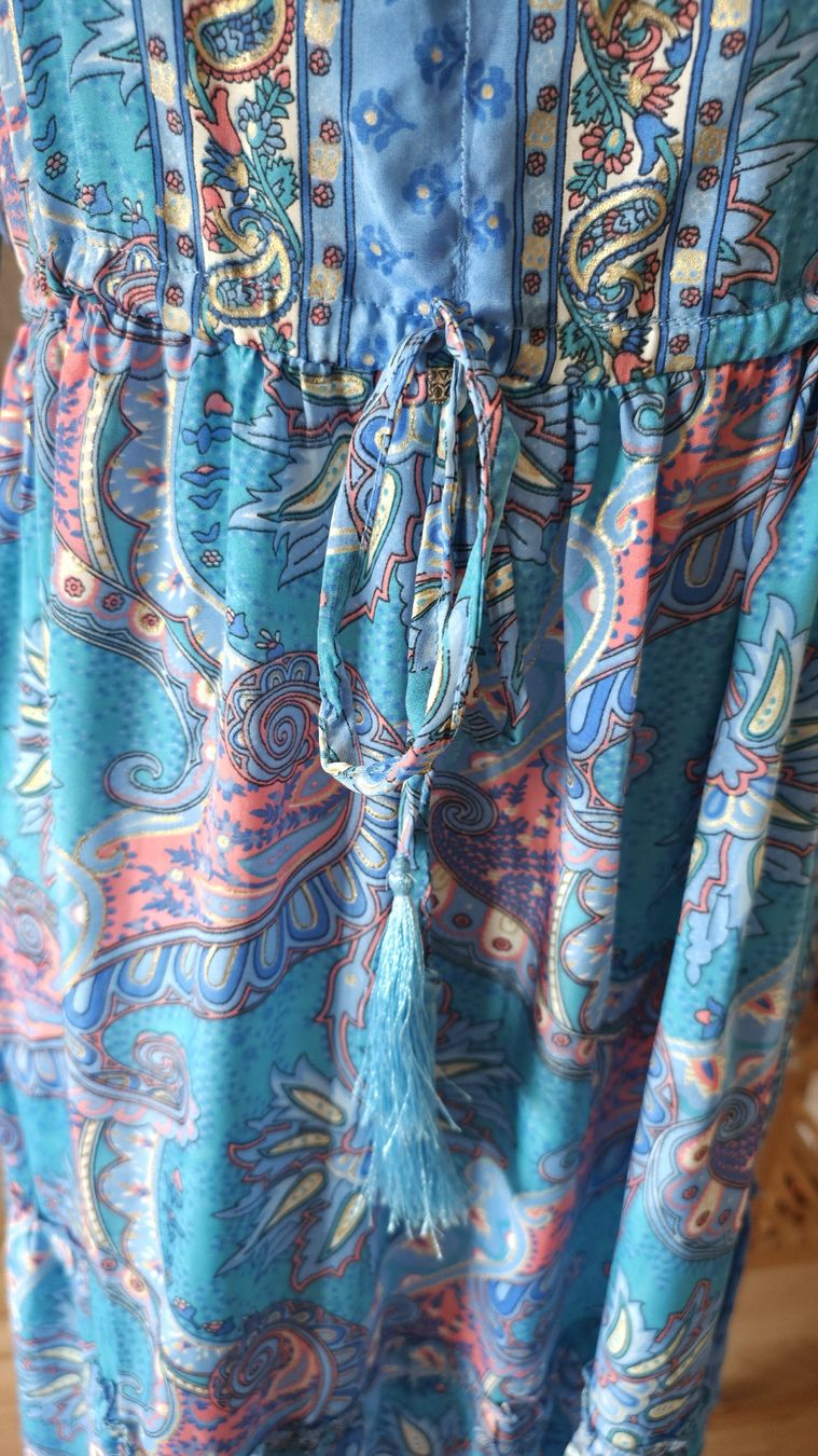Vestiti: Maxi Dress Boho Print Blue Size M 130cm Length – Nuovo (secondo la descrizione) da Klingnau venduto da fairy.princess 2