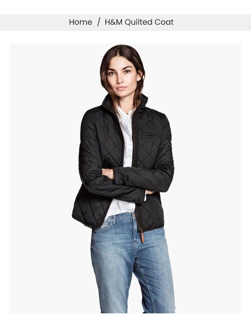 H&M Giacche: Schicke Steppjacke, H&M, schwarz, Grösse 36 – Nuovo (secondo la descrizione) da La Neuveville venduto da Vestiaire_2011 7