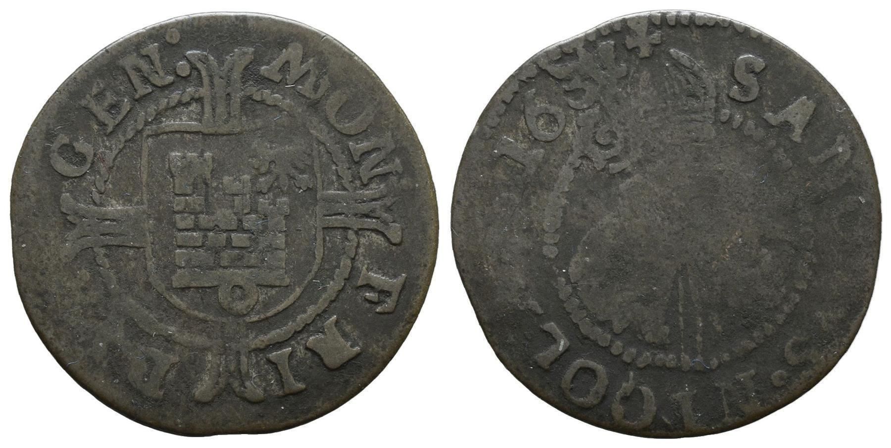 Tutti le monete: Freiburg Batzen  1634 ?   /2457 – Usato da Trimbach venduto da Solothurn1