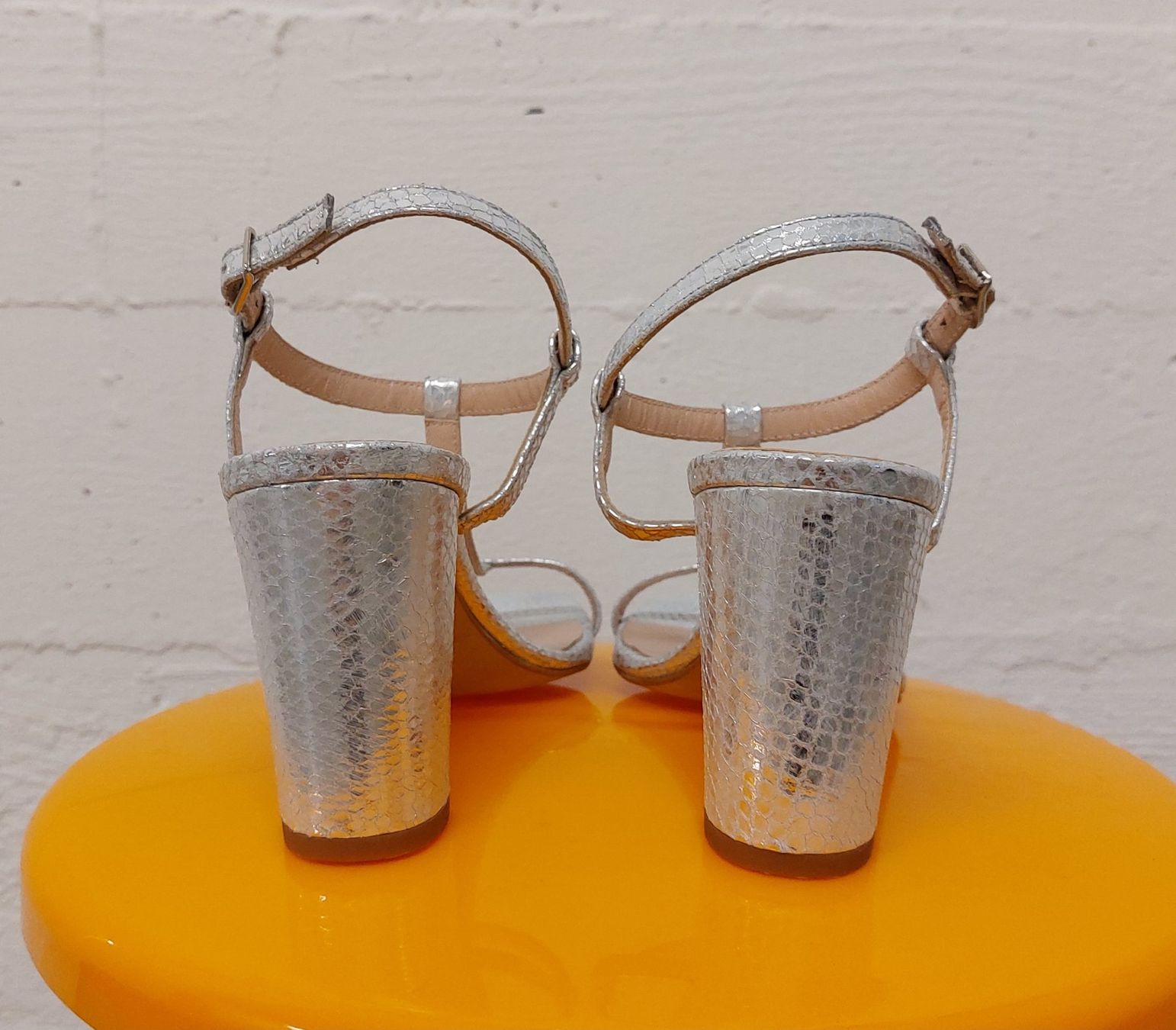 Damenschuhe: LODI T-Strap Snake Silber Sandalette NEU – Neu und originalverpackt aus Zürich von 300SLR 6