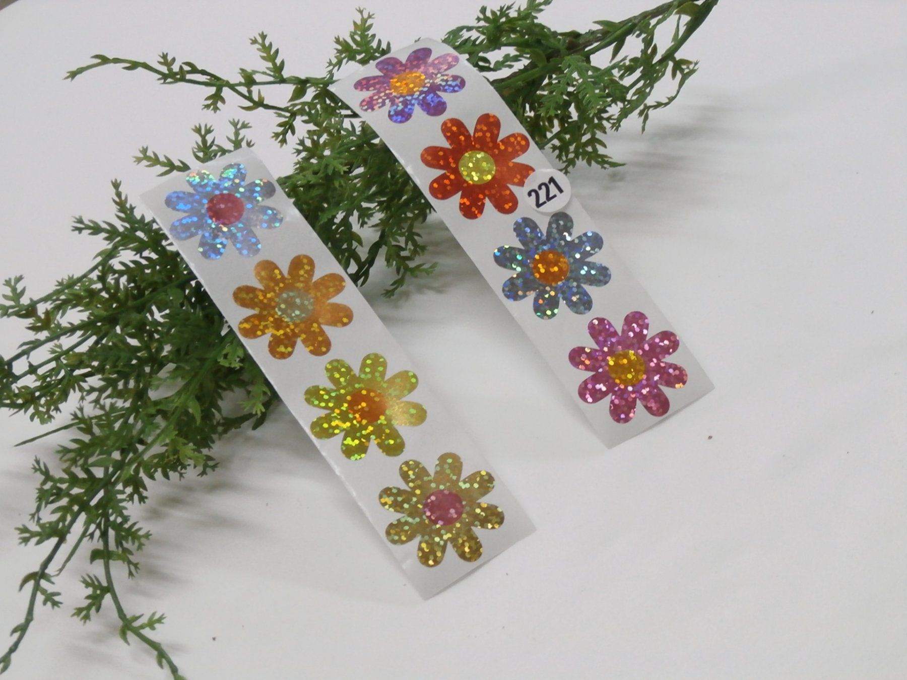 Sticker: 100 Sticker Glitzer Blume (221) – Nuovo e nell'imballaggio originale da Blatten b. Naters venduto da Hobschelti
