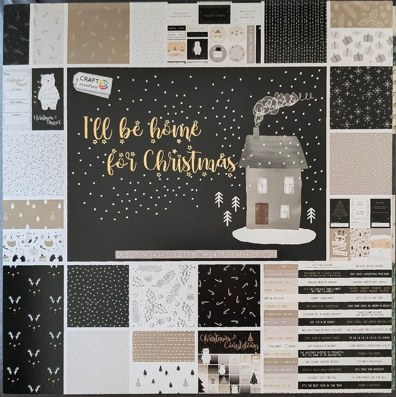 Papiere: Weihnachtspapier Scrapbooking Set 24 Blatt Designpapier – Neu (gemäss Beschreibung) aus Würenlingen von Striga 1