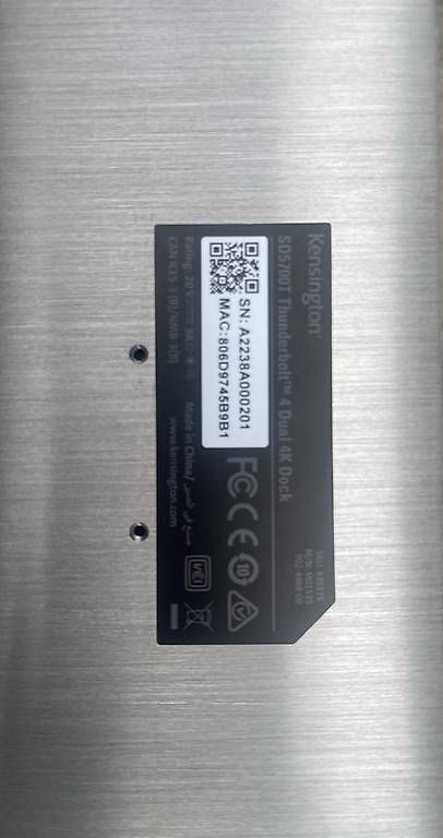 Dockingstation: Kensington SD5700T Thunderbolt 4 Dockingstation – Gebraucht aus Zürich von bro_8f2k 4